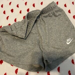 Nike Gray Athletic Shorts with Elastic Waistband